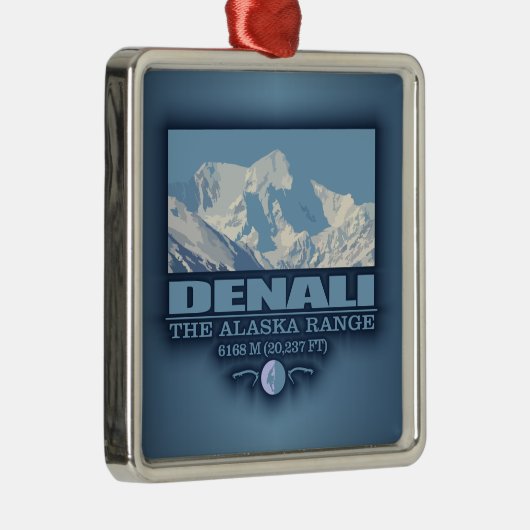 Denali Silbernes Ornament (Rechts)