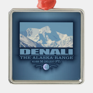 Denali Silbernes Ornament