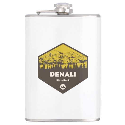 Denali Staat Park Alaska Flachmann (Vorderseite)