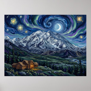 Denali Sternennacht Poster