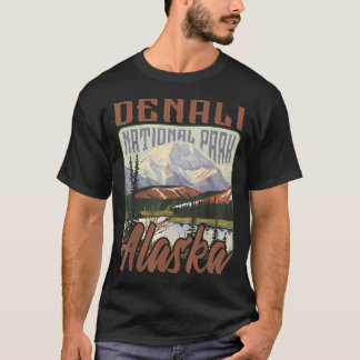 Denali USA Nationalpark Vintage Alaska Outdoor T-Shirt