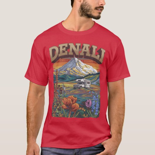 Denali Vibes Denali mountain Mt Denali Great Denal T-Shirt (Vorderseite)