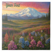 Denali-Wildblumen Fliese (Vorderseite)