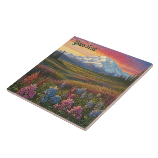 Denali-Wildblumen Fliese (Seite)