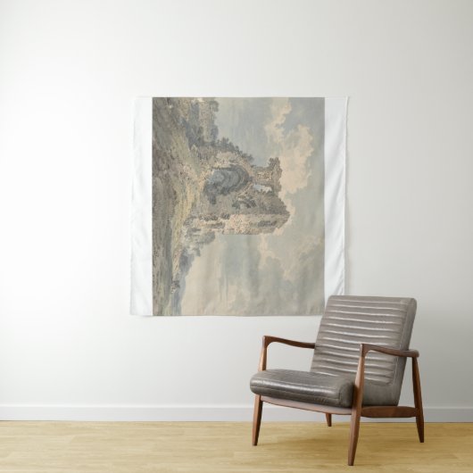 Denbigh Castle (ca. 1793) Thomas Girtin Wandteppich (Beispiel (Horizontal))