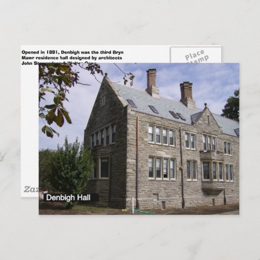 Denbigh Hall Postkarte (Vorne/Hinten)