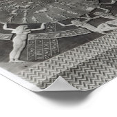 Dendera Zodiac, 1802 graviert Poster (Ecke)