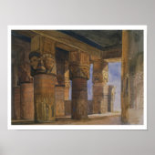 Denderah-Tempel, Oberägypten (mit Papier) Poster (Vorne)
