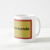 Dendermonde stadsnaambord kaffeetasse (VorderseiteRechts)