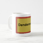 Dendermonde stadsnaambord kaffeetasse (Vorderseite Links)