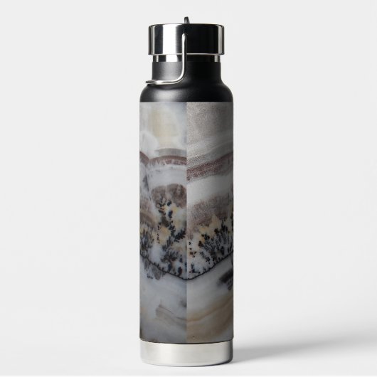 Dendritic Agate Stone Pattern Trinkflasche (rechts)
