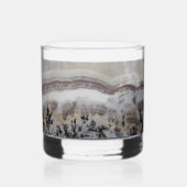Dendritic Agate Stone Pattern Whiskyglas (Vorderseite)