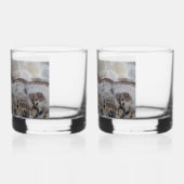 Dendritic Agate Stone Pattern Whiskyglas (Links)
