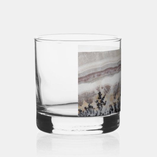 Dendritic Agate Stone Pattern Whiskyglas (Rechts)