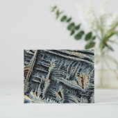 Dendritische Kristalle unter dem Mikroskop Postkarte (Stehend Vorderseite)