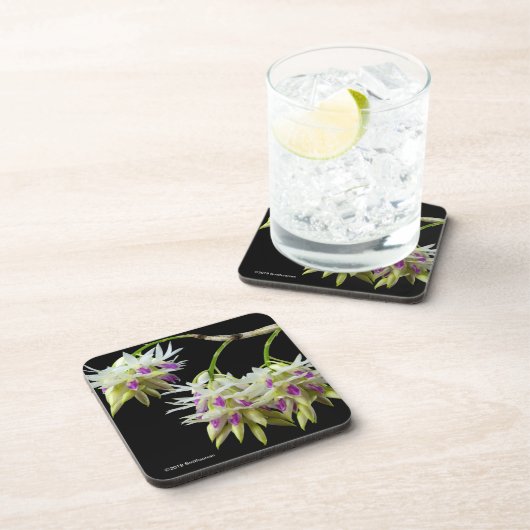 Dendrobium Amethystoglossum Getränkeuntersetzer (Rechte Seite)