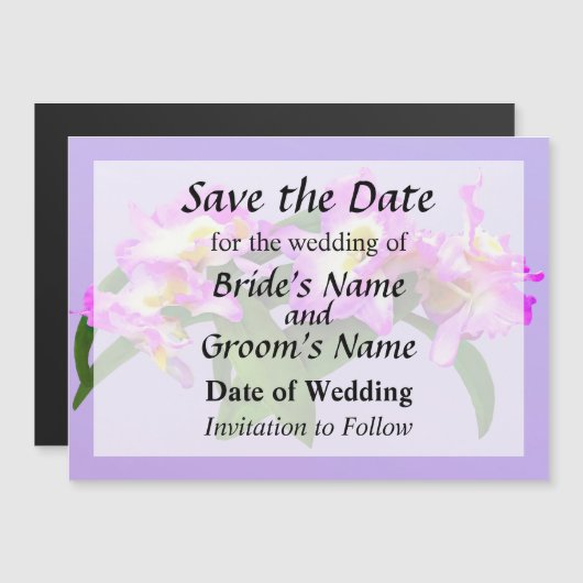Dendrobium Angel Moon 'Liebe Letter' Magneteinladung (Vorne/Hinten)
