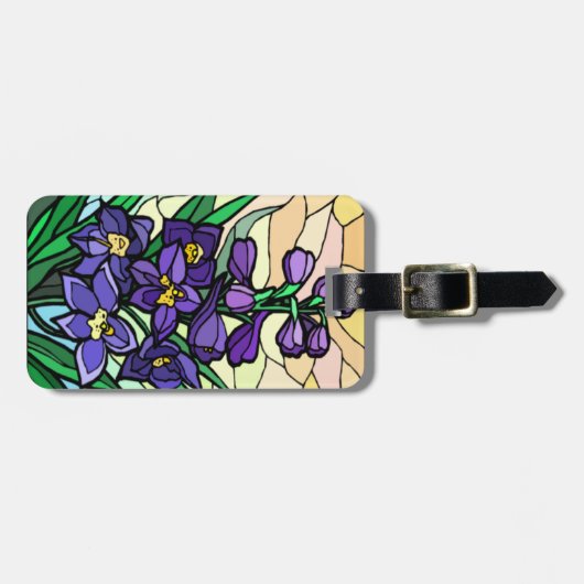 Dendrobium-Gepäckanhänger für Edelstahl-Glas Gepäckanhänger (Vorderseite horizontal)