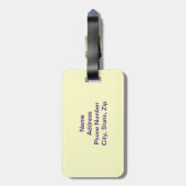 Dendrobium-Gepäckanhänger für Edelstahl-Glas Gepäckanhänger (Rückseite vertikal)