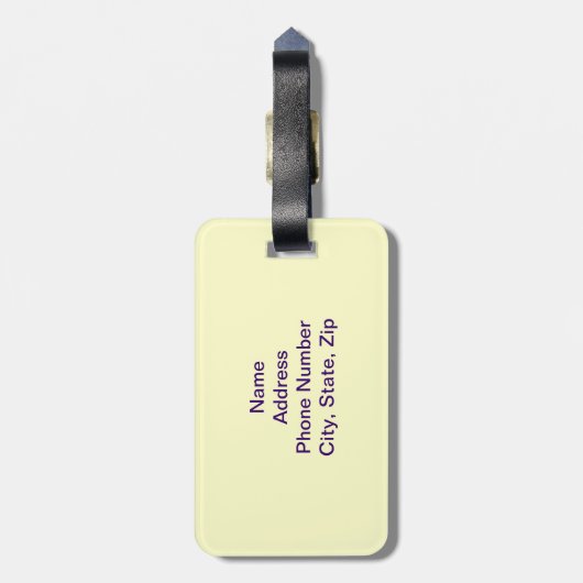 Dendrobium-Gepäckanhänger für Edelstahl-Glas Gepäckanhänger (Rückseite vertikal)