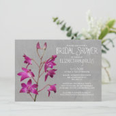 Dendrobium Orchid Bridal Dusche Einladungen (Stehend Vorderseite)