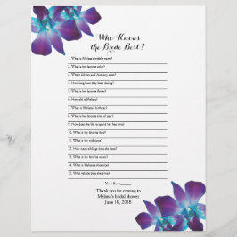 Dendrobium Orchid Bridge Bestes Brautparty-Spiel