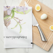 Dendrobium Orchid Geschirrtuch (Viertel Falte)