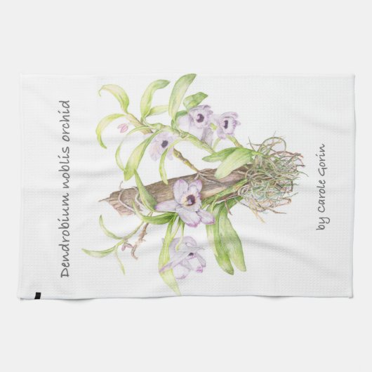 Dendrobium Orchid Geschirrtuch (Horizontal)
