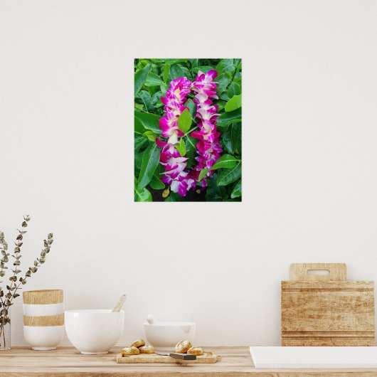 Dendrobium Orchid Lei Poster (Küche)