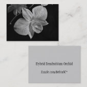 Dendrobium-Orchideen-Blüte ATC-Karte Visitenkarte (Vorne/Hinten)