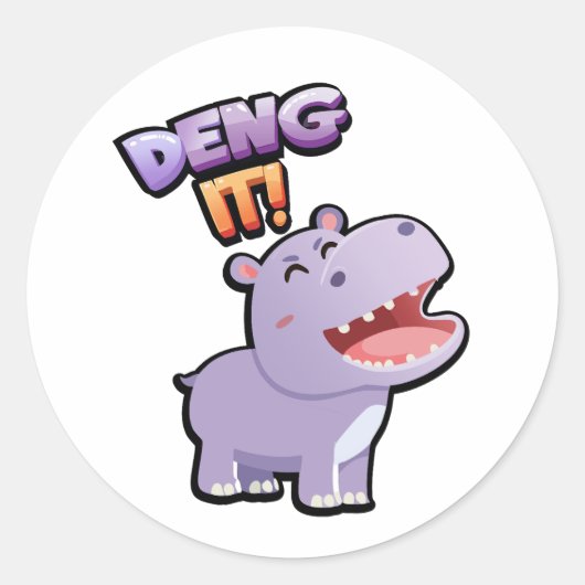 Deng es ab! Aufkleber (Vorderseite)