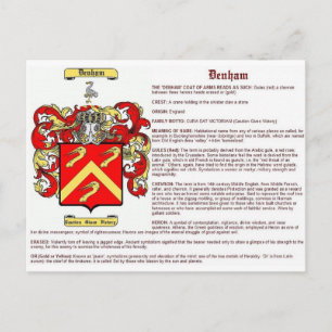 Denham (Bedeutung) Postkarte