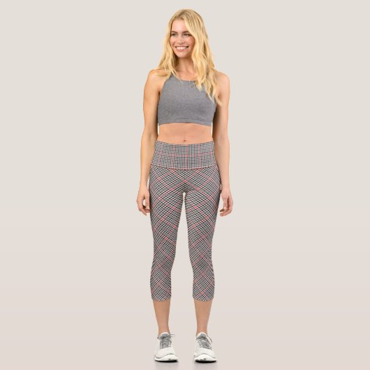 Denholm District Tweed Karo Pattern Capri Leggings (Vorderseite)
