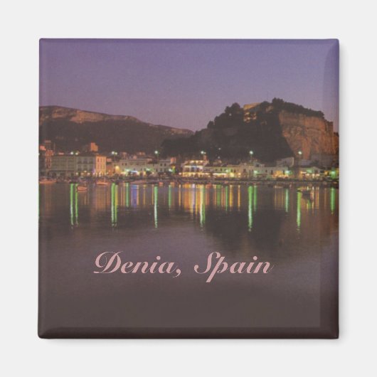 Denia Spain Reisen Foto Souvenir Kühlschrankmagnet (Vorne)