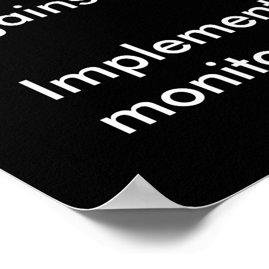 "Denial Service Security Awareness Poster" Poster (Ecke)