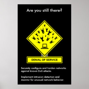 "Denial Service Security Awareness Poster" Poster