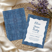 Denim A Blue Jean Baby Shower Einladung