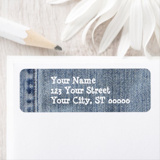 Denim Address Label (Insitu)