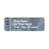 Denim Address Label (Vorne)