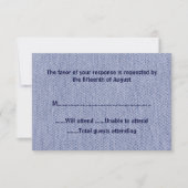 Denim All Purpose Response Card RSVP Karte (Vorderseite)