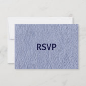 Denim All Purpose Response Card RSVP Karte (Rückseite)