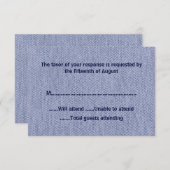 Denim All Purpose Response Card RSVP Karte (Vorne/Hinten)