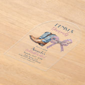 Denim and Diamond Disco Party Bachelorette Weekend Acryleinladungen (Ablage )