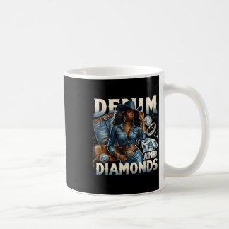 Denim and Diamonds African Melanin Swag Cowgirls W Kaffeetasse