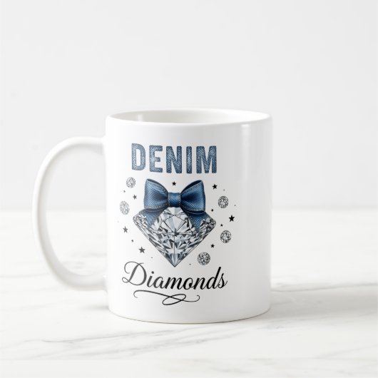 Denim And Diamonds Western Graphic Tee For Girls W Kaffeetasse (Links)