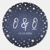 Denim and Pearls Sticker (Vorderseite)