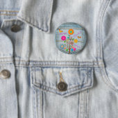 Denim Back Pocket Blume Liebe Hoffnung Button (Beispiel)