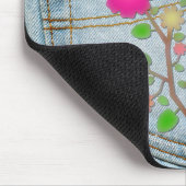 Denim Back Pocket Blume Liebe Hoffnung Mousepad (Ecke)