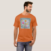 Denim Back Pocket Blume Liebe Hoffnung T-Shirt (Vorne ganz)