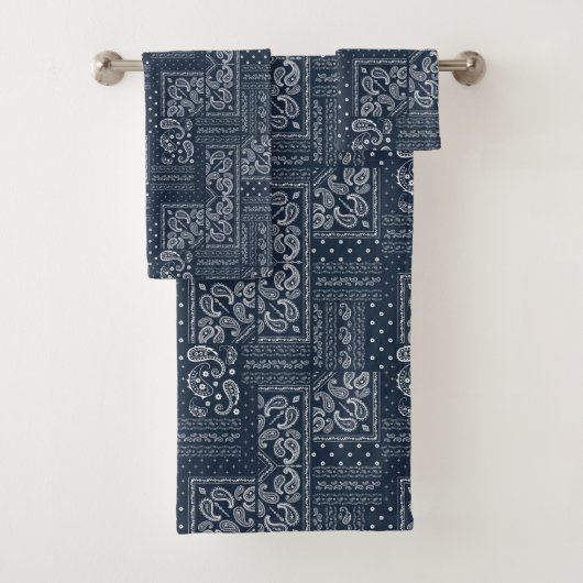 Denim Bandanna Quilt Badhandtuch Set (Insitu)